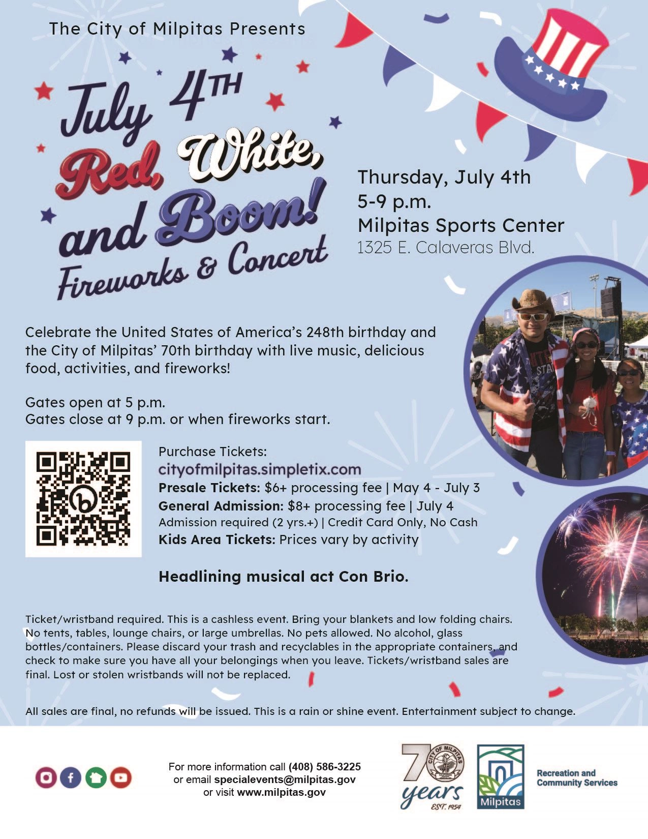 Red, White & BOOM! Concert and Fireworks