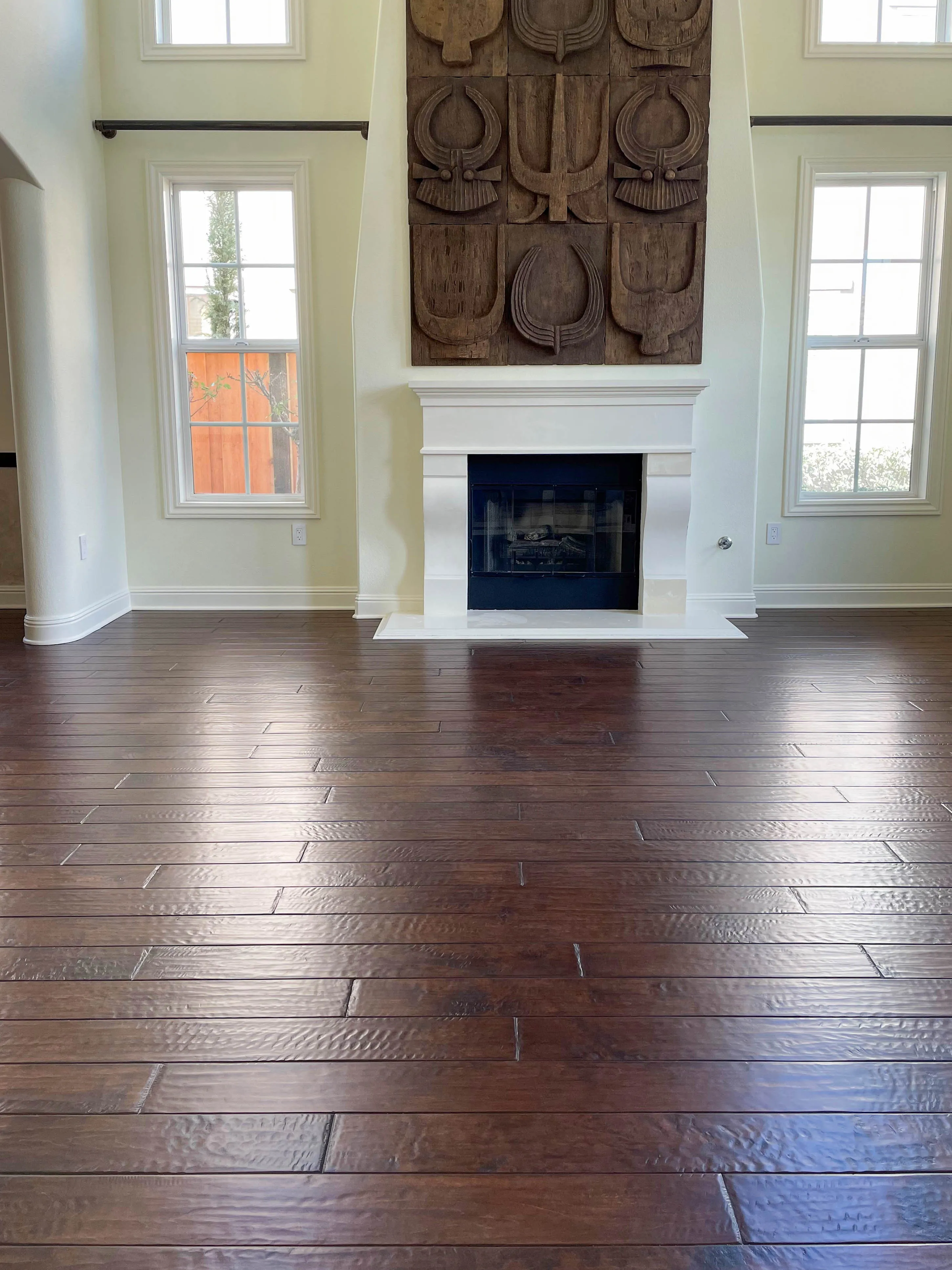 Picture of A look at an engineered maple floor after being stained and coated with a high-traffic, water-based finish - Alva Flooring Inc.