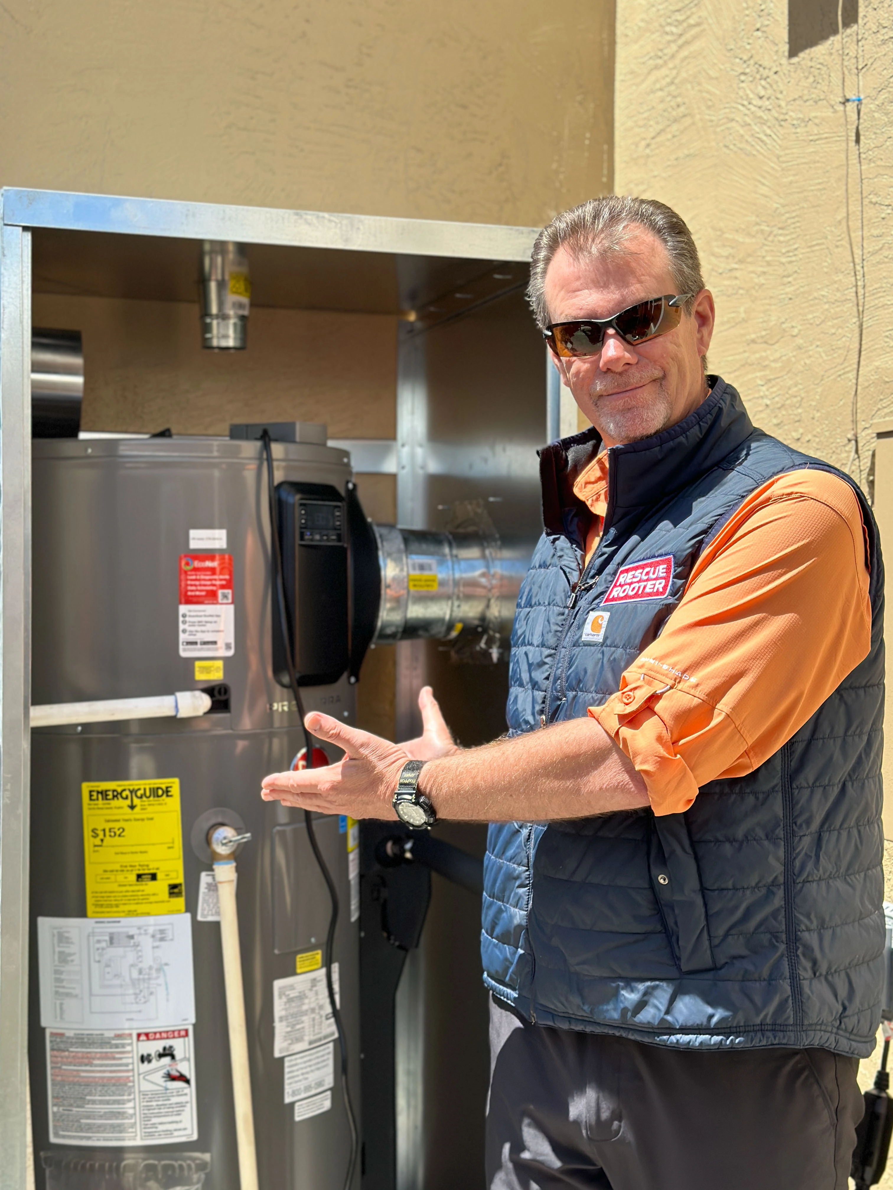 Picture of ARS® / Rescue Rooter® decided to partner with Pace Supply and install a new heat pump water heater outside at no cost to the customer.  - ARS® / Rescue Rooter®