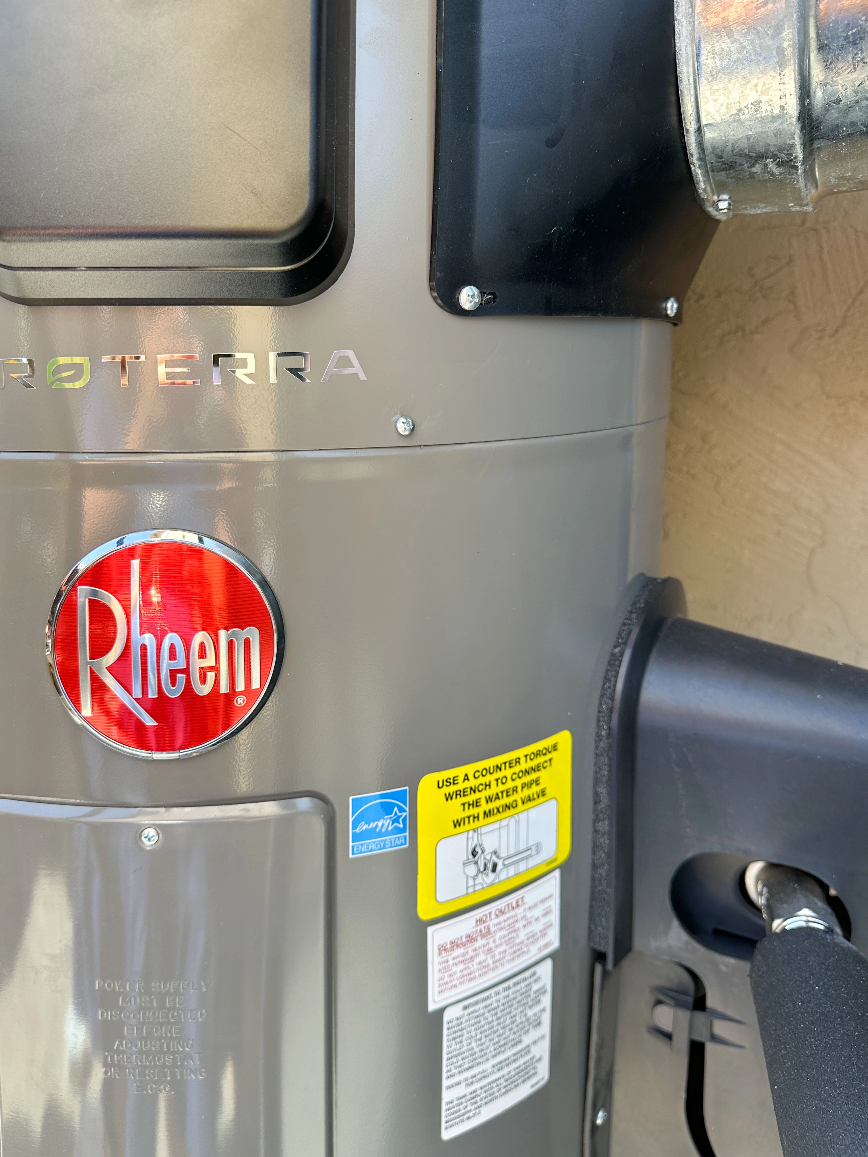 Picture of A look at the customer’s newly installed heat pump water heater - ARS® / Rescue Rooter®