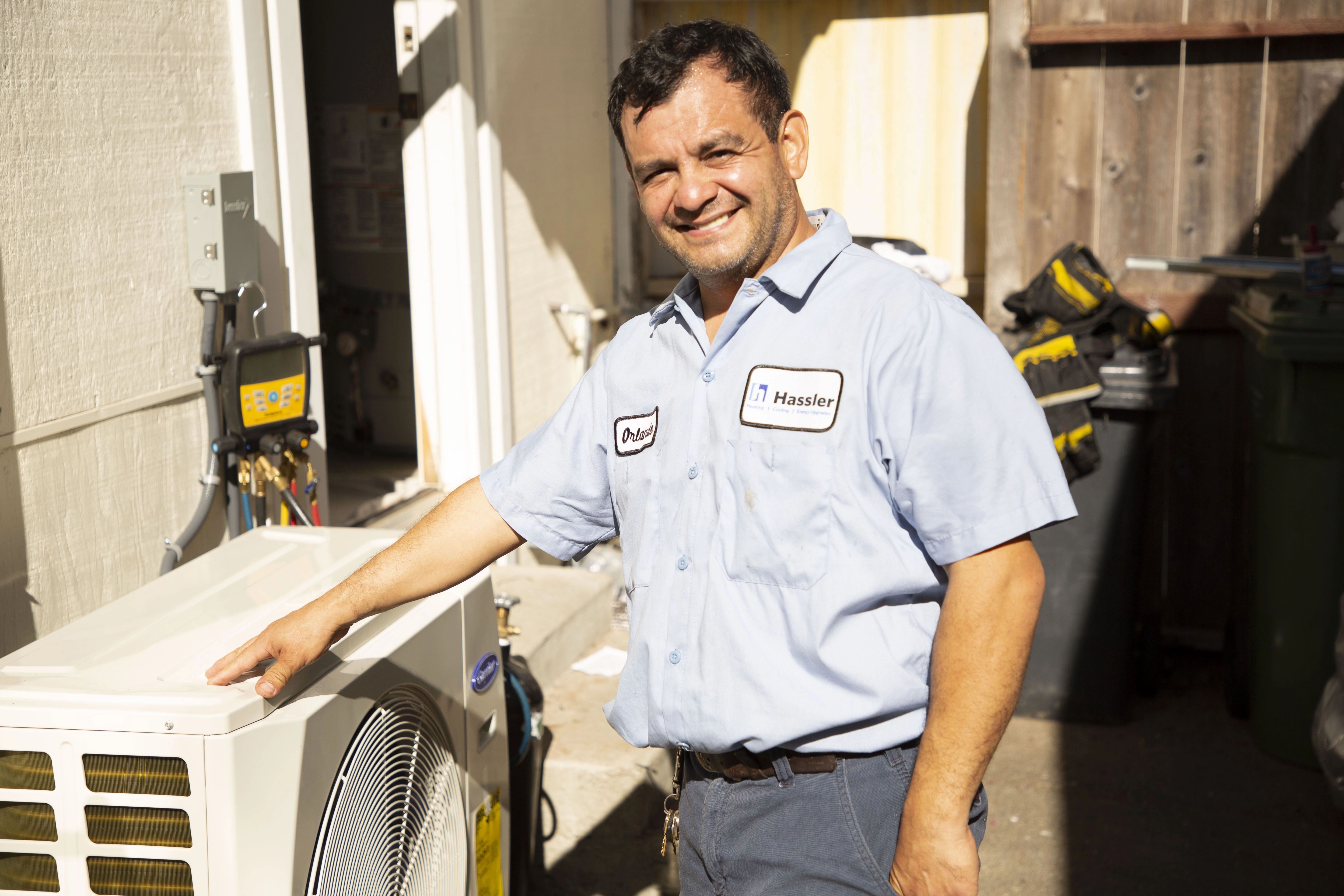 Picture of Hassler specializes in heat pump conversions. - Hassler Heating & Air Conditioning, LLC