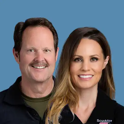 Peter Scudder and daughter, Jennifer Scudder.-Scudder Roofing Company