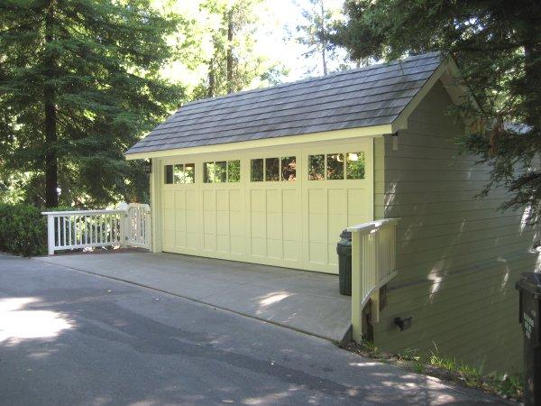 Picture of A Madden 1000C Steel Collection carriage house garage door in Mill Valley - Madden Door & Sons, Inc.