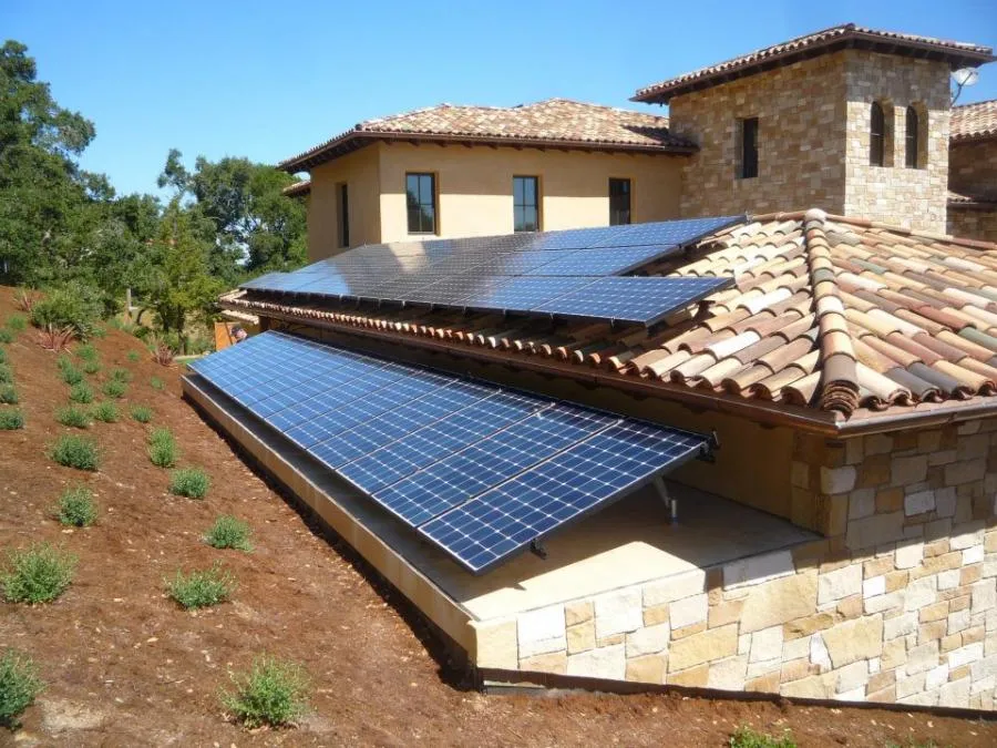 Picture of Custom-designed panels on 200-year old European clay tile - Freedom Solar, Inc.