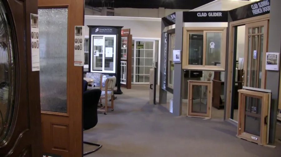 Picture of A wide variety of doors and windows are available at Alexander Company's showroom. - Alexander Company