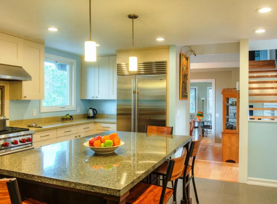 Picture of RECO performed extensive rewiring in this kitchen to make it more livable for a busy Oakland family. - Roberts Electric Company, Inc.