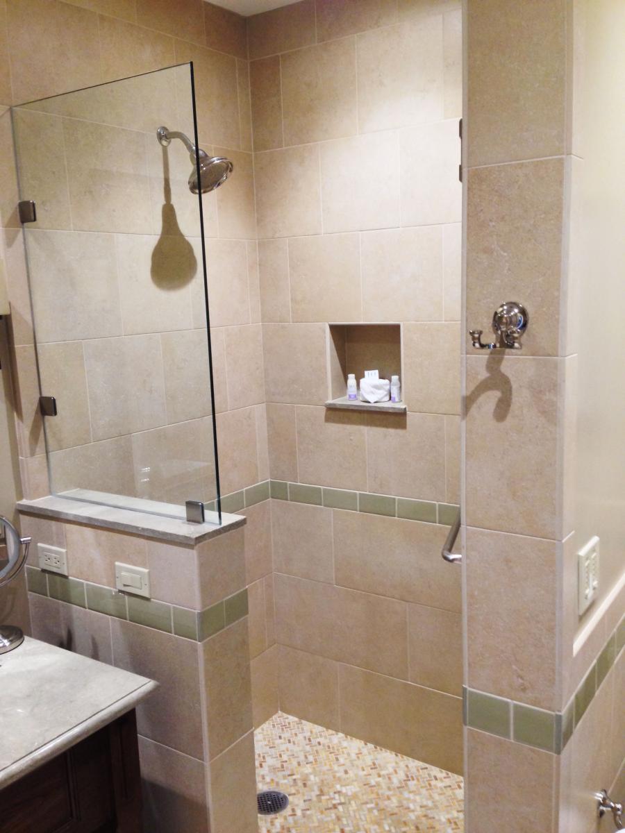 Picture of A tile and stone shower project at the Bodega Bay Lodge - Peterson Tile