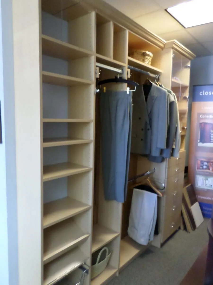 Picture of Closet organization systems for the Bay Area provided by The Closet Factory. - Closet Factory