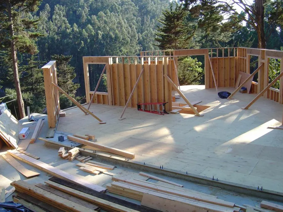 Picture of Advance Construction builds wood framing. - Advance Construction