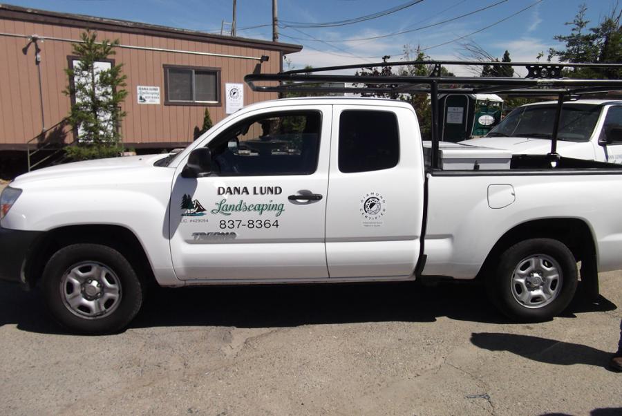 Picture of One of Dana Lund Landscaping's fully stocked maintenance trucks - Dana Lund Landscaping, LLC