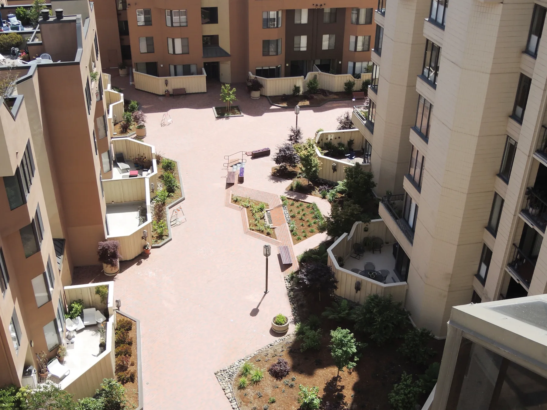 Picture of Telegraph Landing: Podium slab waterproofing and restoration of the common area brick patio and landscape areas - Engineered Soil Repairs, Inc.