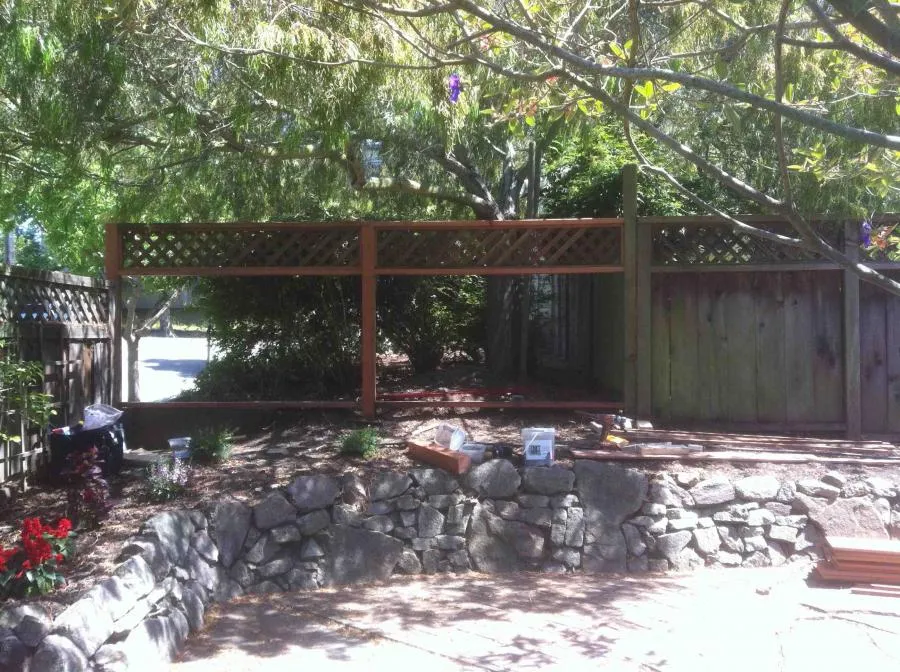 Picture of Fence addition - During - A Reliable Handyman