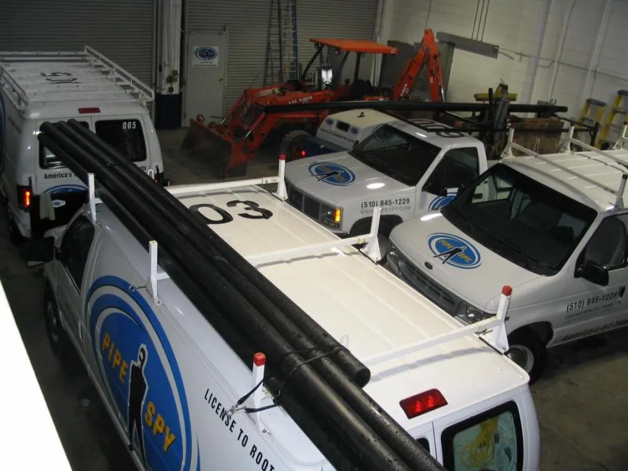 Picture of Pipe Spy Inc.'s service trucks bring customers Competence In Action©. - Pipe Spy Inc.