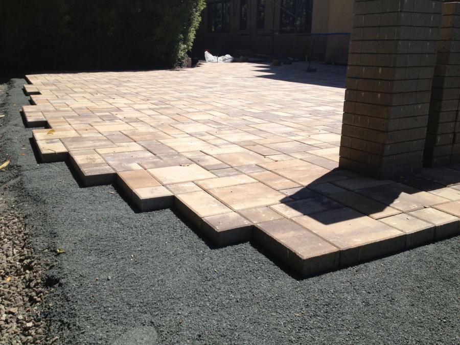 Picture of A custom paving stone job in progress - Modern Paving, Inc. - Peninsula