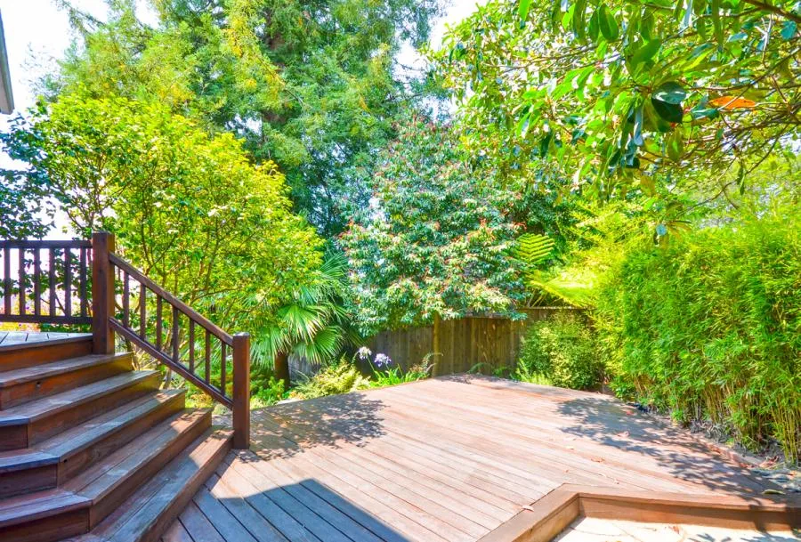 Picture of Home Healing Renovations built this redwood deck in North Berkeley. - Home Healing Renovations, Inc.