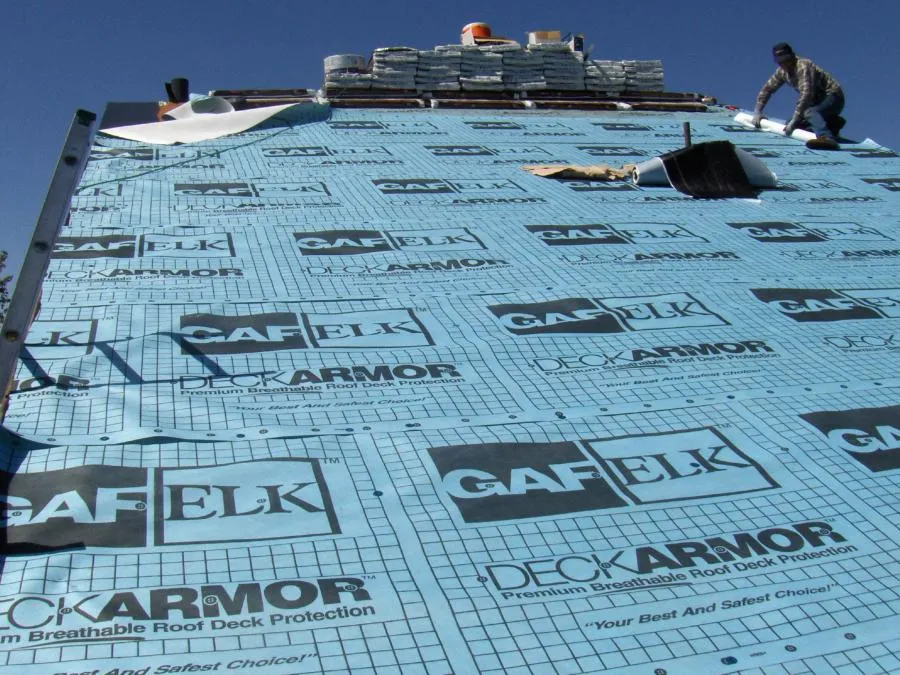 Picture of The beginning stages of a GAF roof installation in Concord - Yorkshire Roofing of Northern California Inc. DBA Roofmax