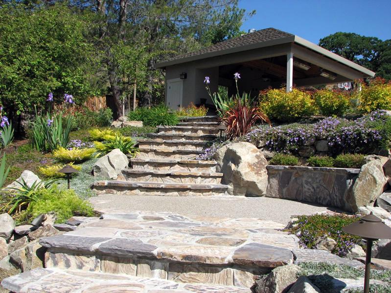 Picture of A recent flagstone step project in Walnut Creek - Dana Lund Landscaping, LLC