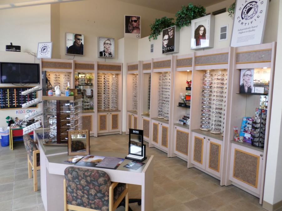 Picture of Dr. AllerÛªs practice carries a complete line of frames and eyewear. - Dr. Thomas A. Aller Optometrist, Inc.