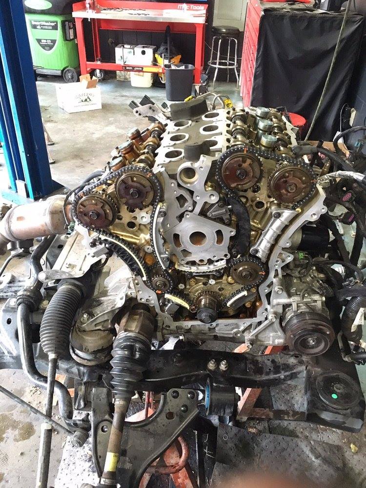 Picture of A recent GMC Acadia 3.6L timing chain kit replacement job by autoTech Blackhawk - autoTech Blackhawk