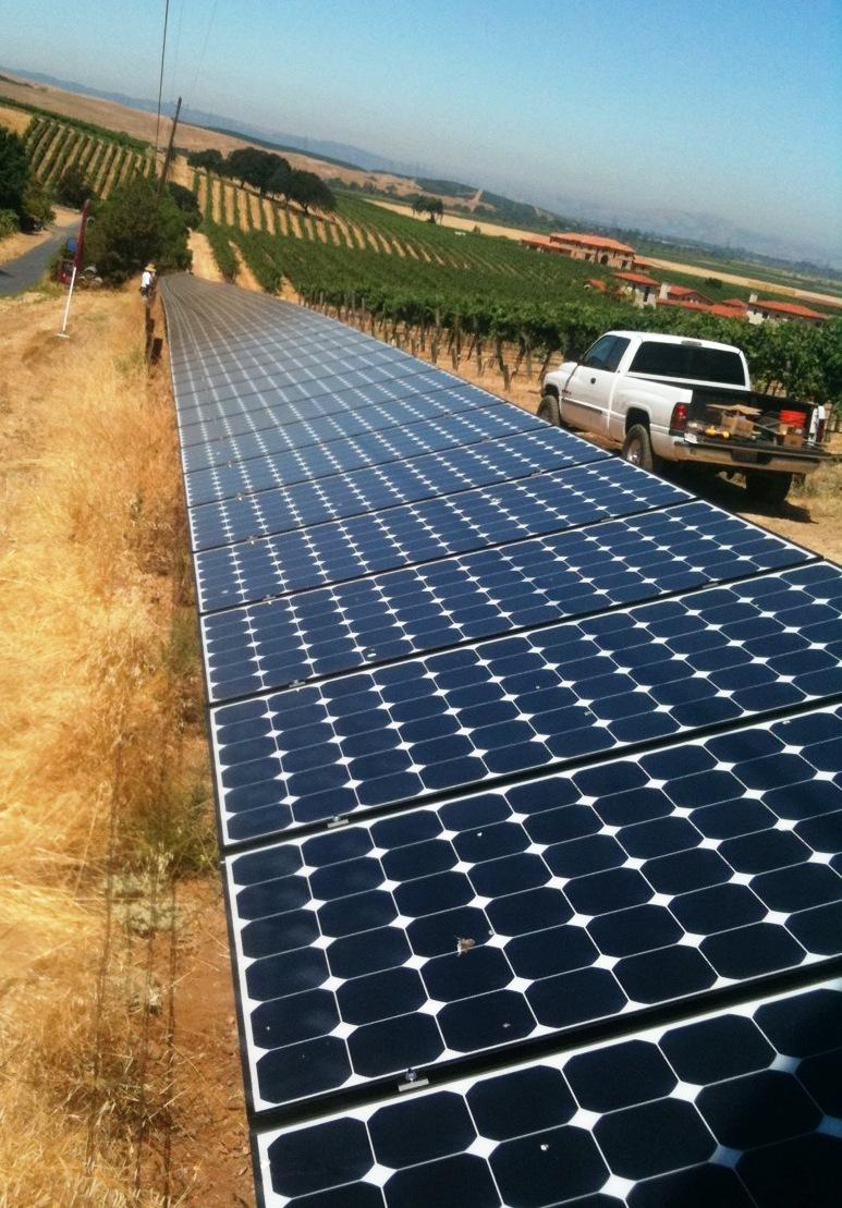 Picture of Sky Power Systems installed this SunPower solar system at Darcie Kent Vineyards in Livermore. - Sky Power Systems