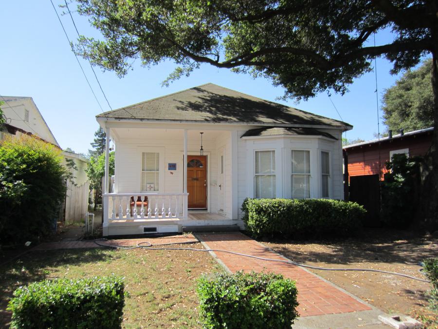 Picture of A ÛÏbeforeÛ shot of a recent exterior paint job on a Victorian house in Santa Rosa - Mike Chavez Painting