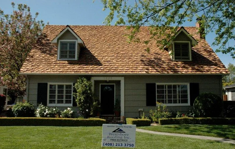 Picture of A recent wood shingle roof project by Westshore Roofing - Westshore Roofing, Inc.