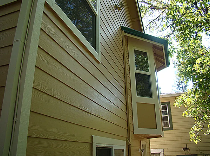 Picture of Wine Country Painters used Benjamin Moore Aura Exterior Paint on this home in Forestville. - Wine Country Painters, Inc.