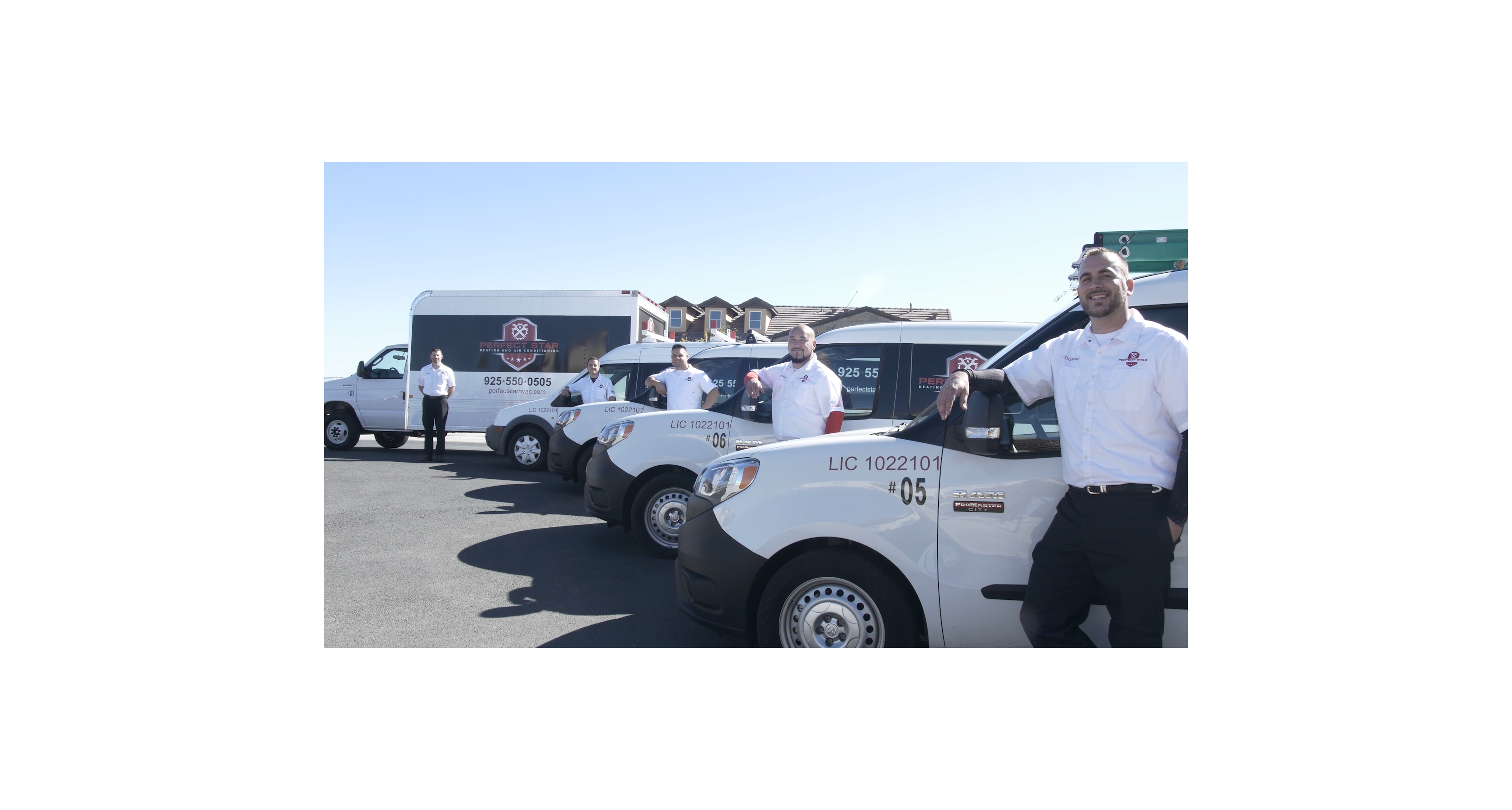 Picture of Members of the Perfect Star Heating and Air Conditioning team including Senior Comfort Advisers Ray Kinder Danny Mendoza and Mike Jestadt - Perfect Star Heating and Air Conditioning