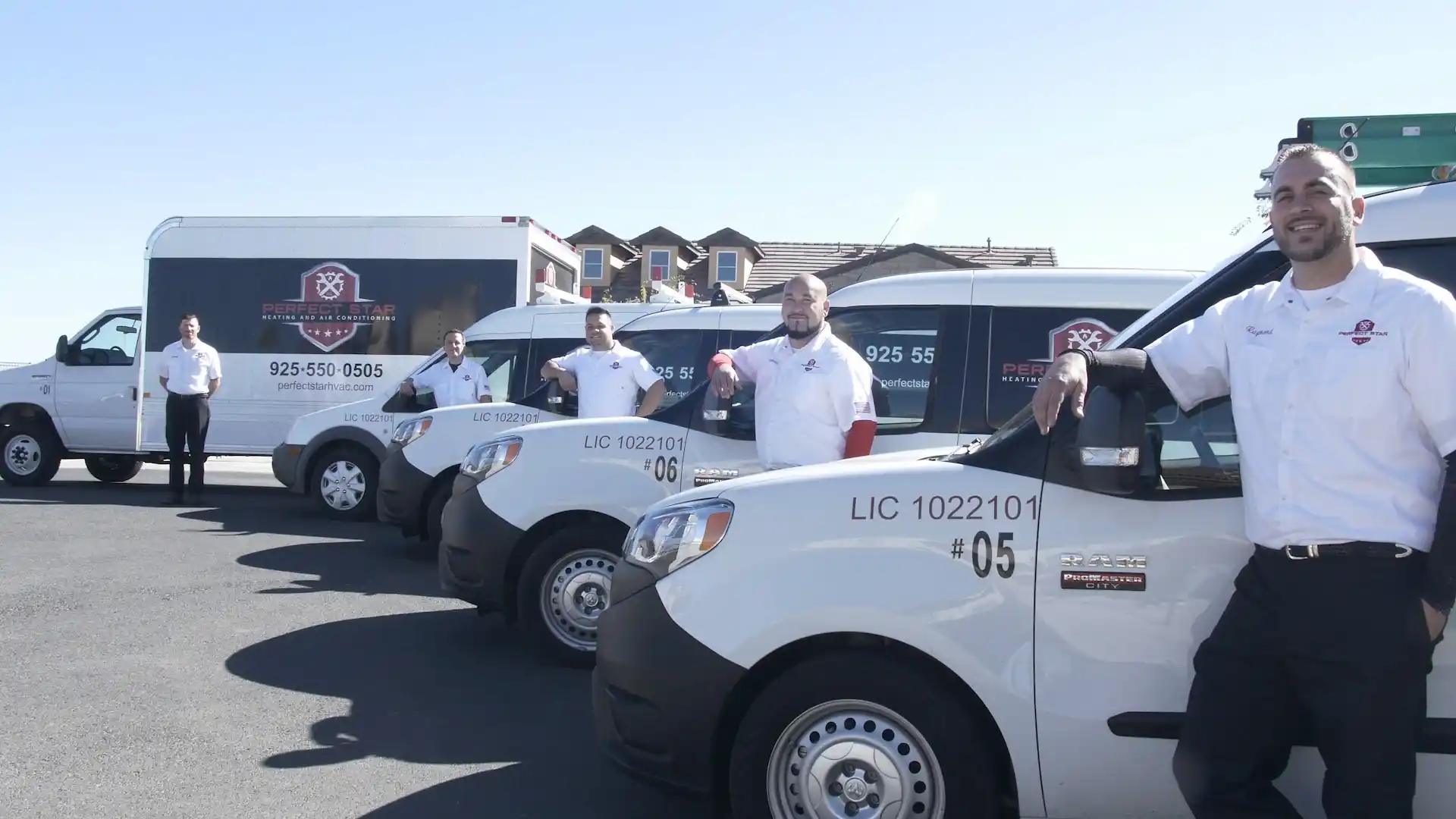 Picture of Members of the Perfect Star Heating and Air Conditioning team including Senior Comfort Advisers Ray Kinder Danny Mendoza and Mike Jestadt - Perfect Star Heating and Air Conditioning