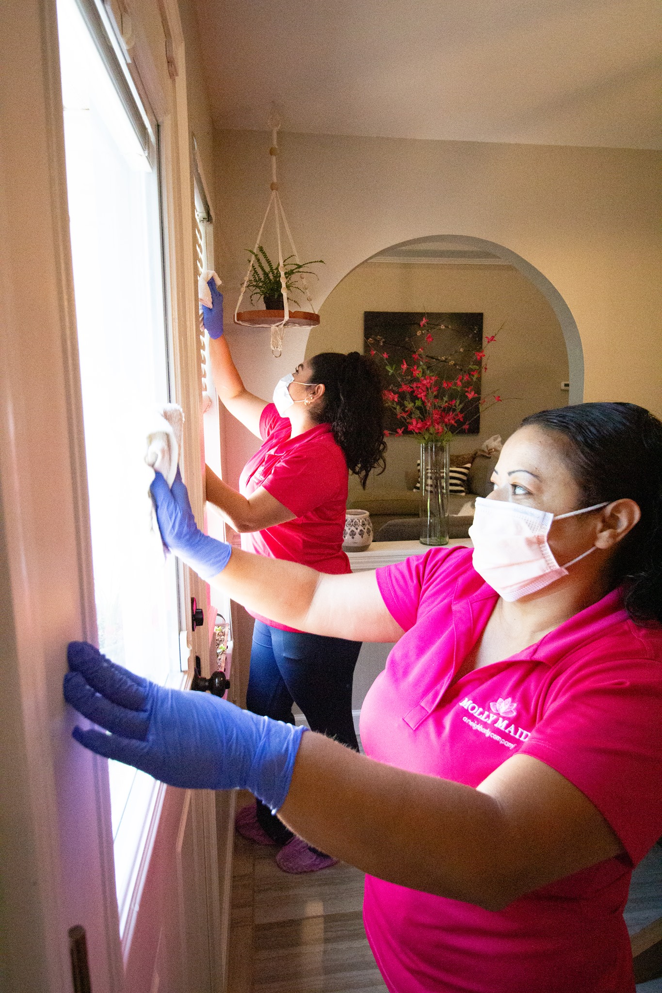 Picture of Molly Maid of S. Silicon Valley's employees wear PPE and use high-quality cleaning products when working inside customers' homes. - Molly Maid of S. Silicon Valley