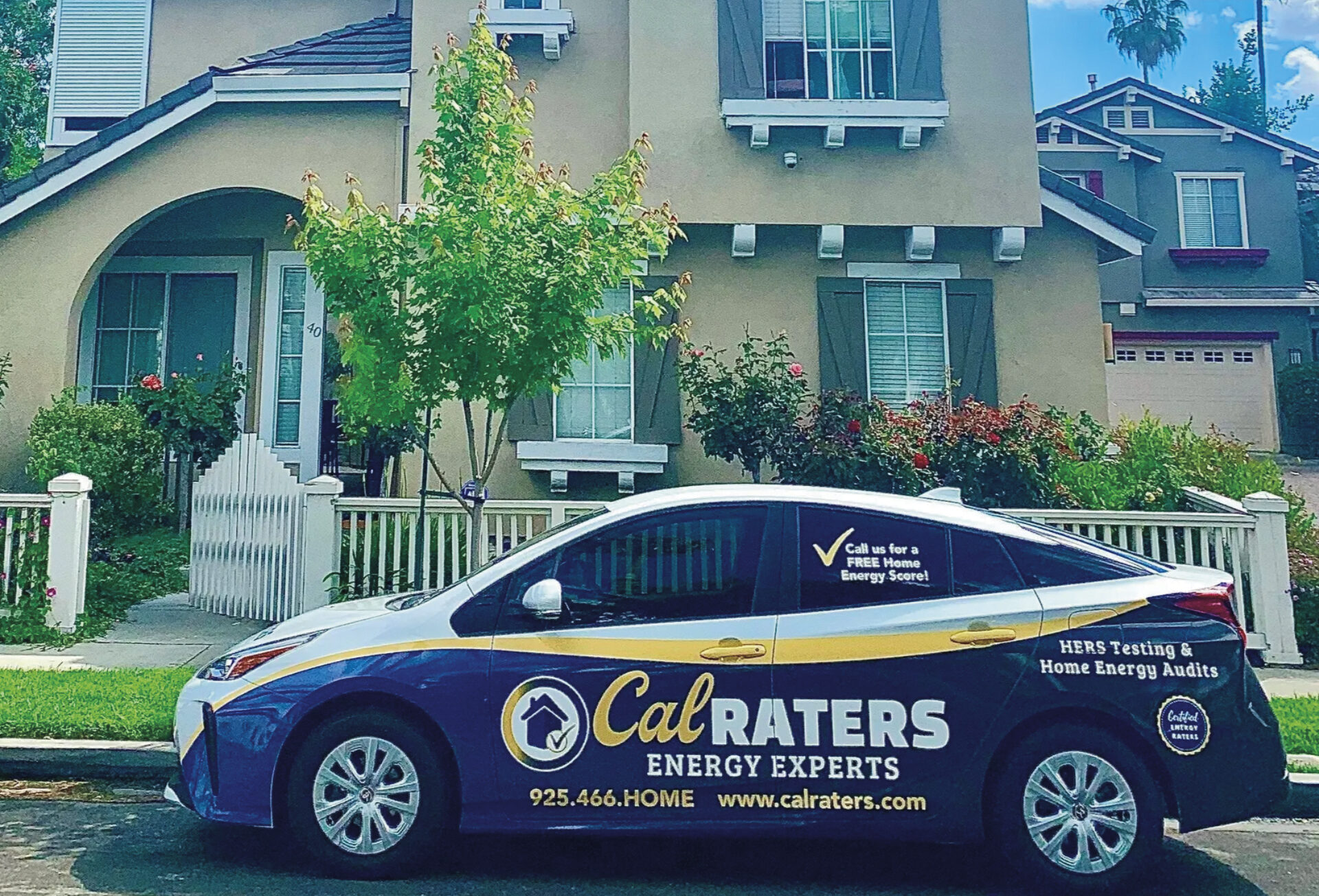 Picture of One of CalRATERS' service vehicles on a recent jobsite - CalRATERS, Inc.