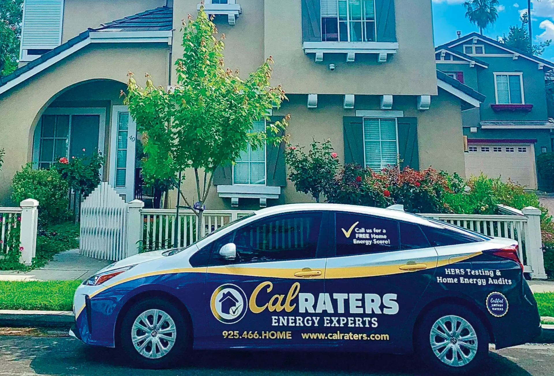 Picture of One of CalRATERS' service vehicles on a recent jobsite - CalRATERS, Inc.