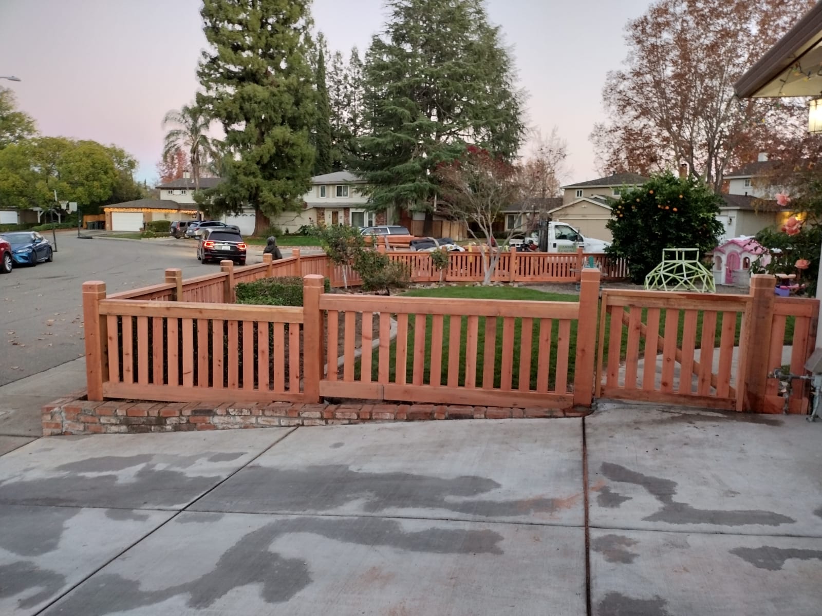 Picture of AMM Fencing can create custom redwood fences based on its clients’ unique design ideas. - AMM Fencing