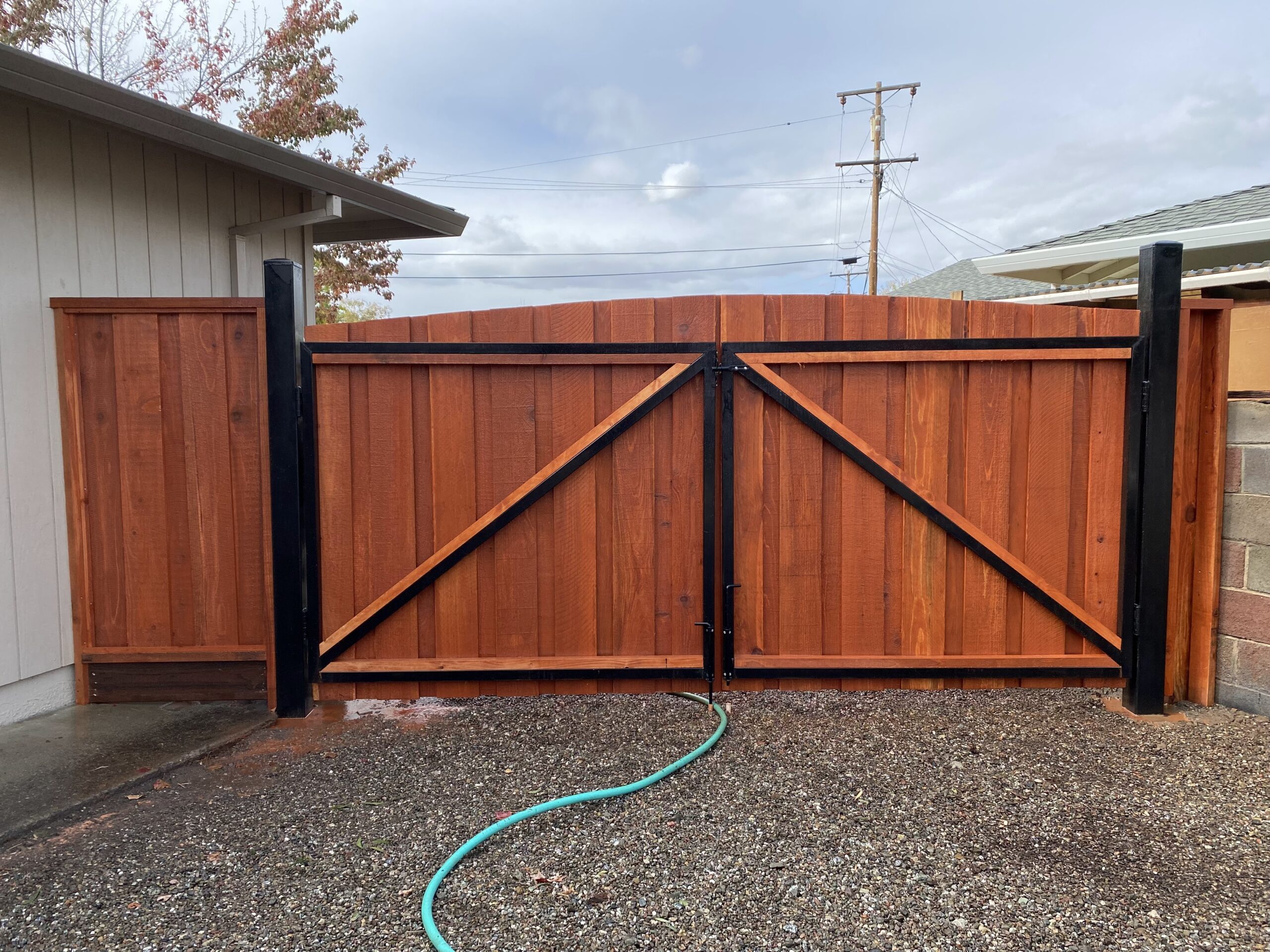 Picture of A recent “metal frame and post” gate installation by AMM Fencing - AMM Fencing