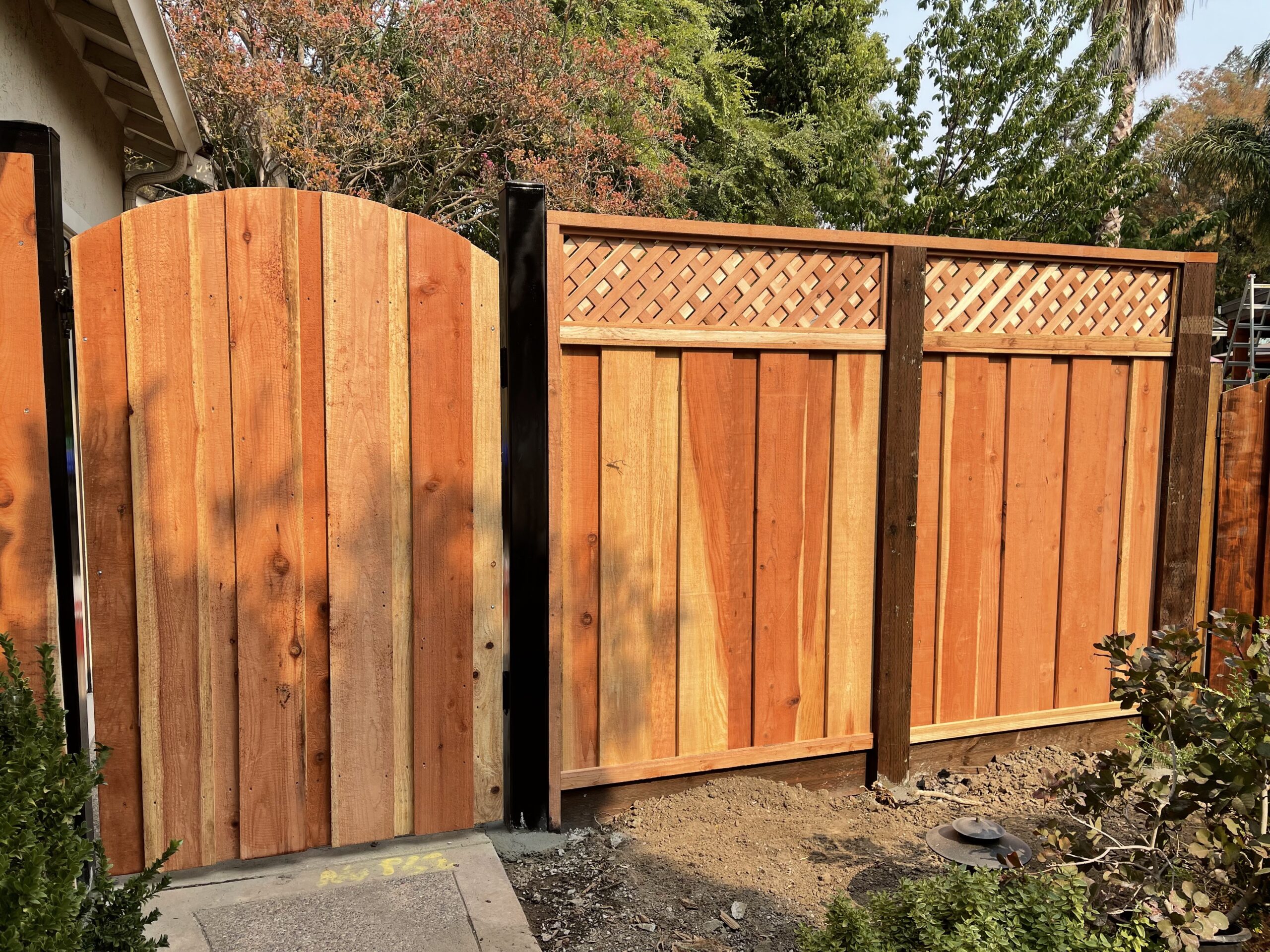 Picture of AMM Fencing installs “metal frame and post” gates. - AMM Fencing