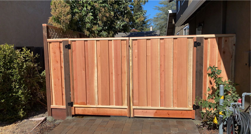 Picture of A look at one of AMM Fencing’s standard redwood gates - AMM Fencing