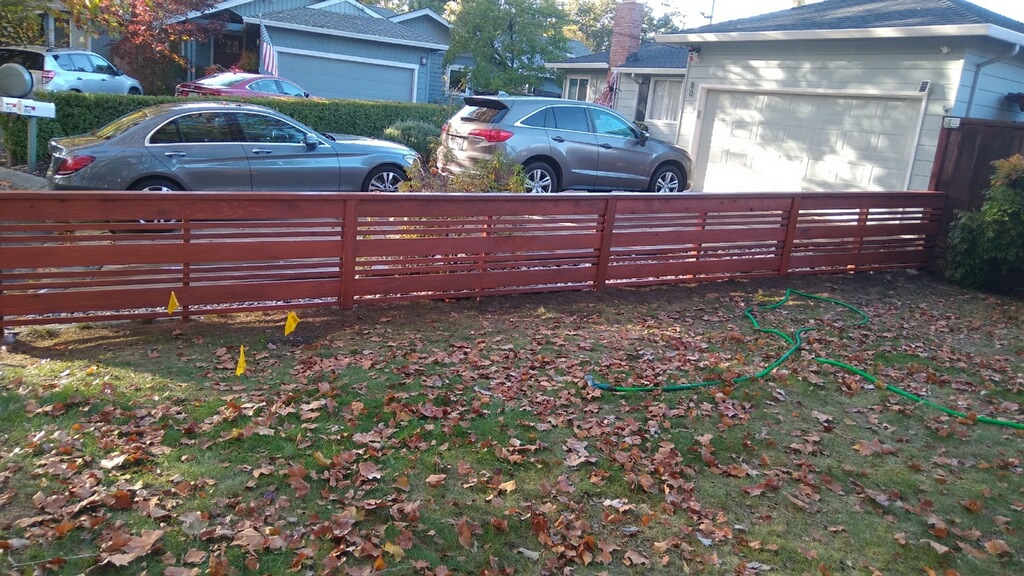 Picture of AMM Fencing installs custom designed redwood fences. - AMM Fencing