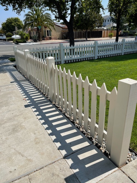 Picture of A recent redwood picket fence installation by AMM Fencing - AMM Fencing