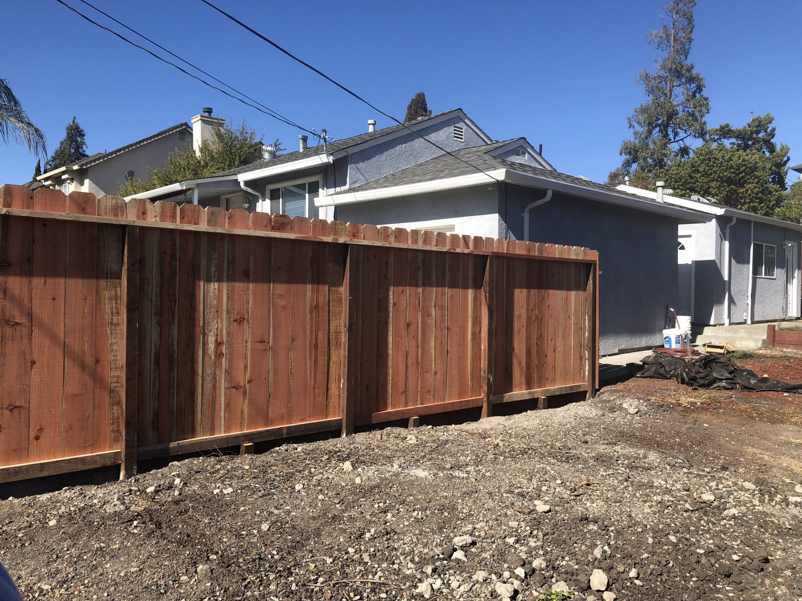 Picture of A recent dog-ear redwood fence installation by AMM Fencing - AMM Fencing